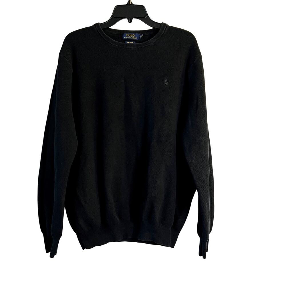 Polo Ralph Lauren Pima cotton crew neck sweater size XL black